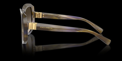 DOLCE & GABBANA 56 Striped Olive W/brown Gradient Accessories
